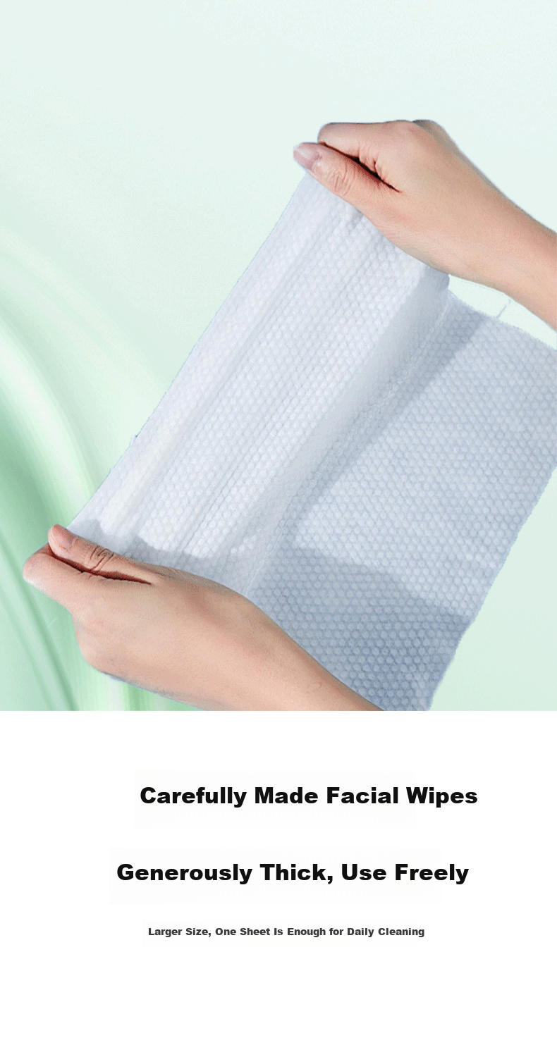 Jieshuyun Enlarged Pearl Pattern Facial Wipes Family Pack Thickened Wall-Mounted Facial Tissues 162 Sheets 1 Pack 5