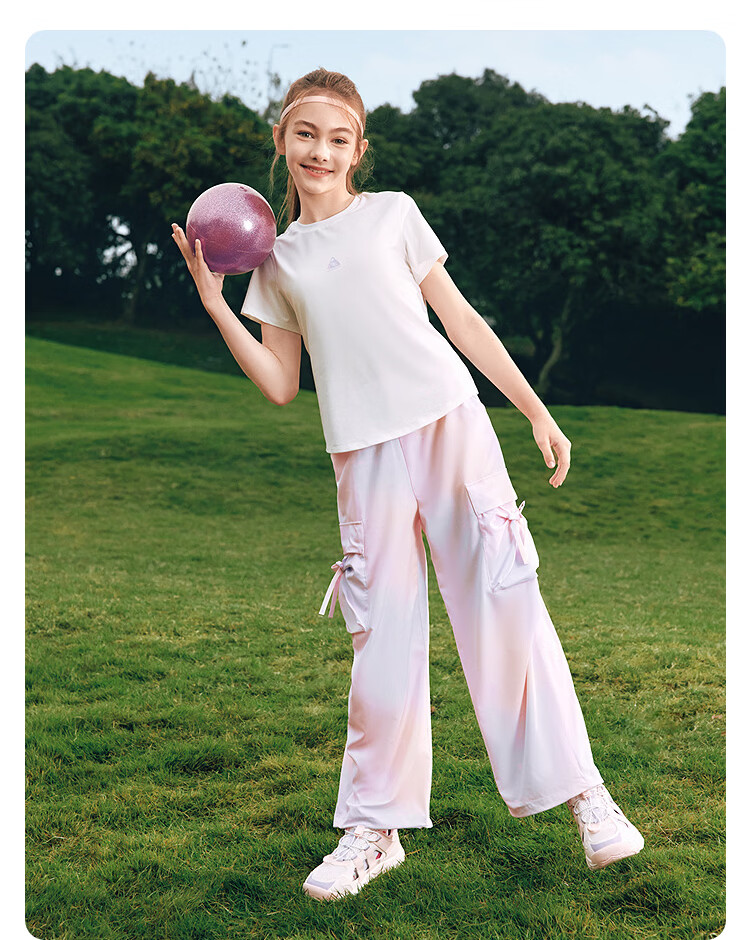 Balabala Girls' Short Sleeve T-Shirt 2026 Summer New Kids' Skin-Friendly Comfortable Quick-Dry Outdoor Base Layer Top 28