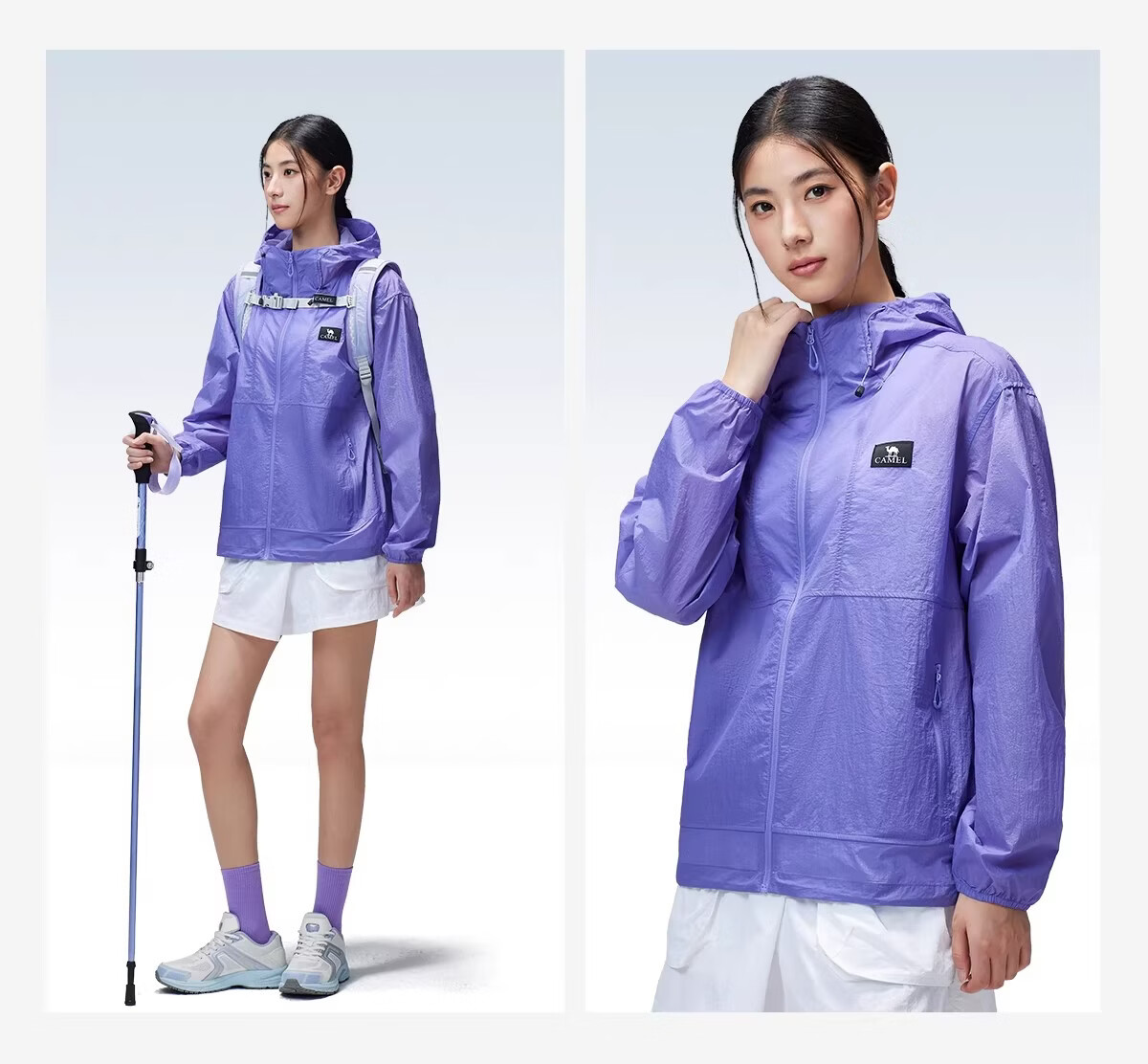 CAMEL Dilireba Edition Muguang Air Outdoor Mountain Style Lightweight Breathable Sun Protection Jacket 13