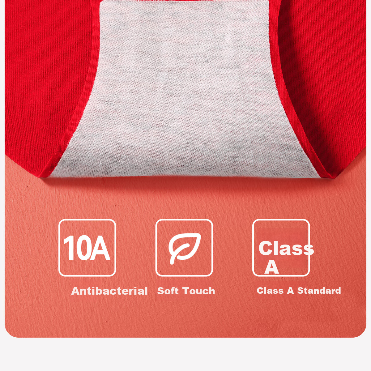 COCO SMART Girls' Red New Year Underwear Set Youth Development Bra Vest Children's Teen Gift 15