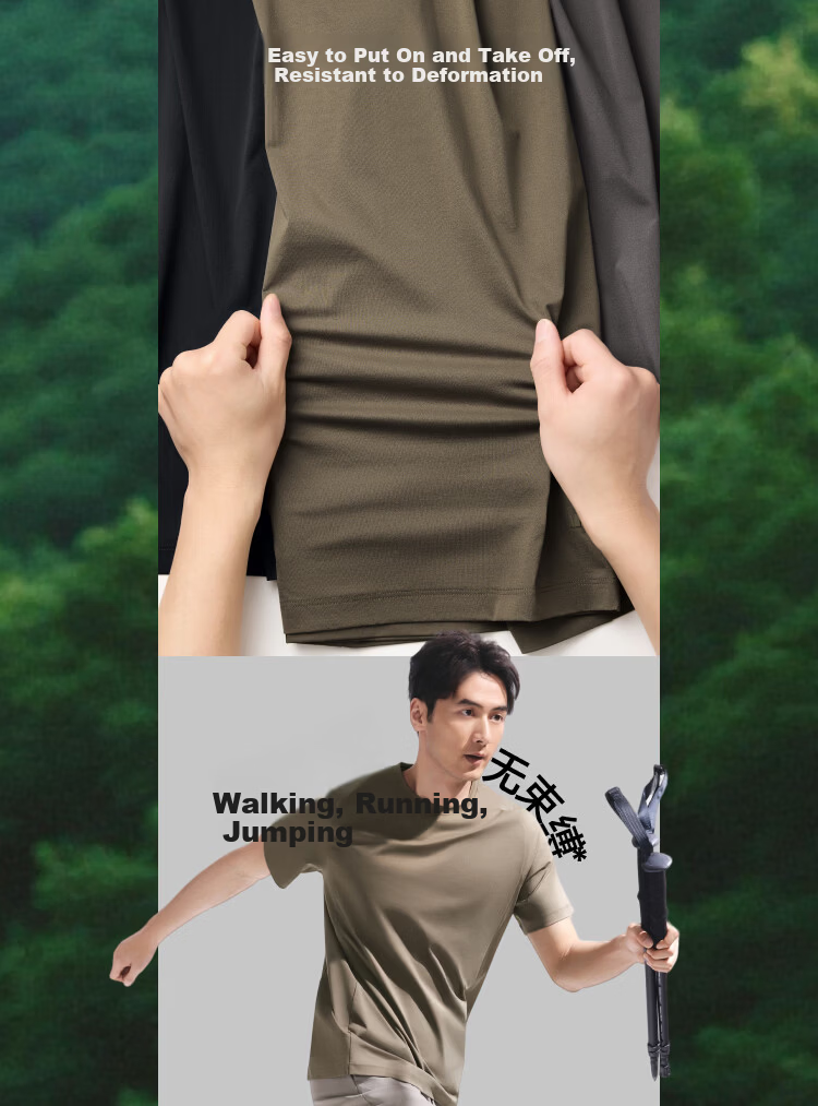 Beneunder Men's Quick-Dry Cotton-Feel Short Sleeve T-Shirt Sweat-Resistant Breathable Sun-Protective Base Shirt CT004 Graphite Gray S 9