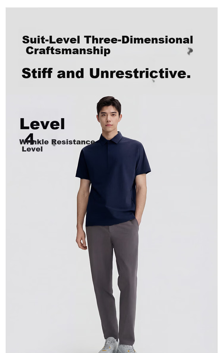 JD Jingzao Sports Quick-Dry Polo Shirt New Summer Sun Protection Outdoor Running Fitness Casual Short Sleeve Men Dark Blue XL 12