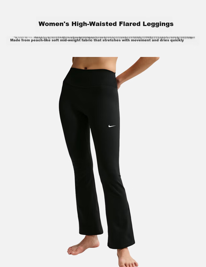 Nike Women's Casual Woven Wide-Leg Pants IQ0343-010 Black/Grey XL 1