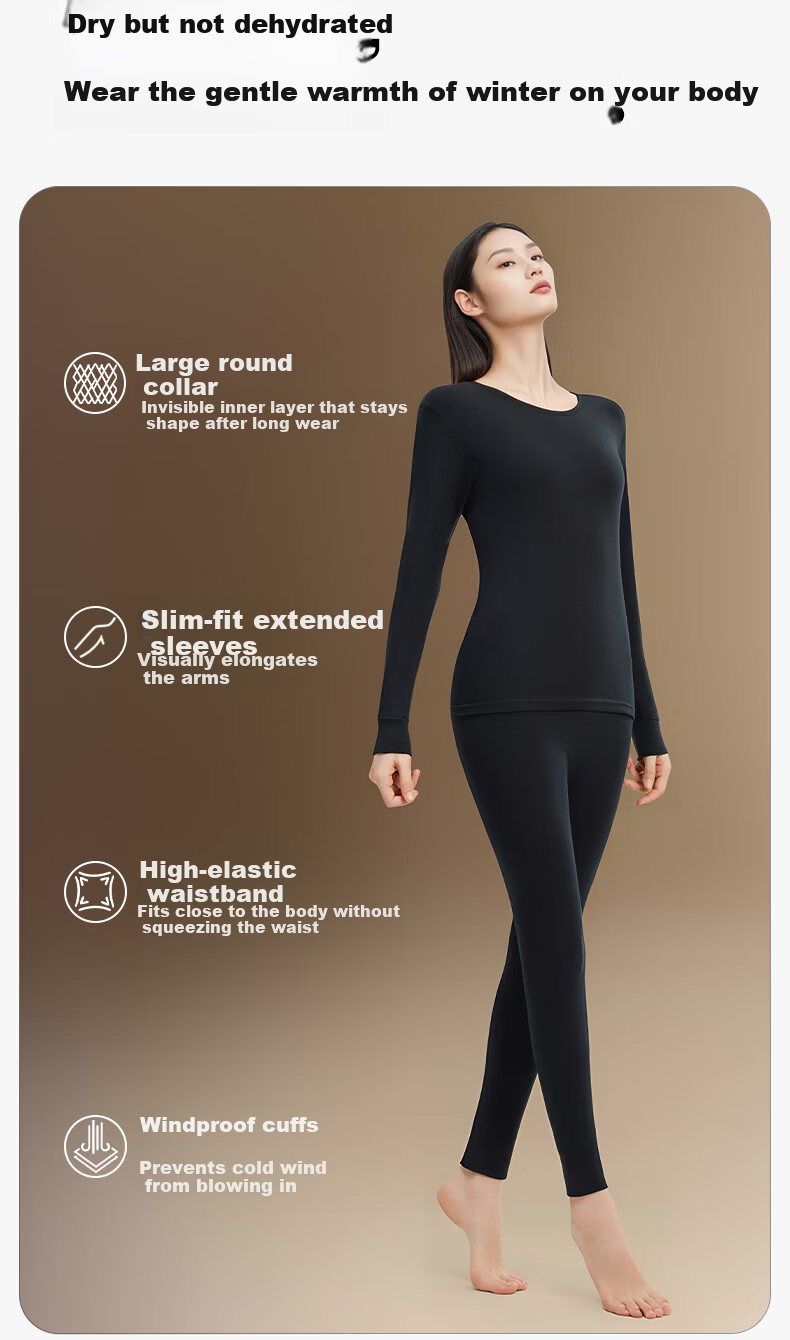 Herbal Original Thermal Underwear for Men and Women Autumn Cotton 100% Pure Cotton 10A Antibacterial New Far-Infrared Heating Base Layer Set 3