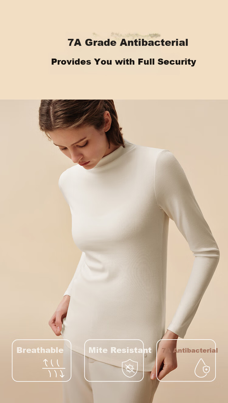 Ubras Yu Shuxin Style Down and Silk Blend Wool Base Layer Women's Early Spring Hazelnut Mousse M 7