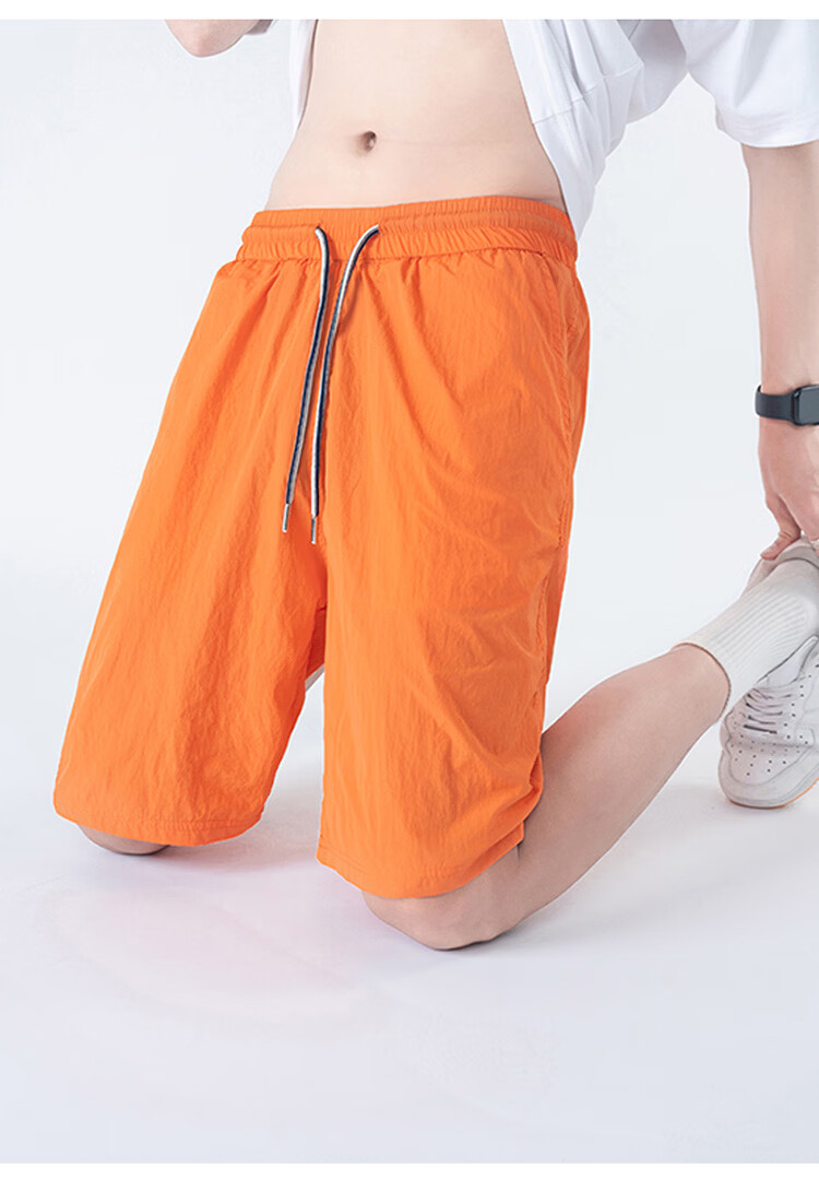 GLM Men's Summer Loose Comfortable Shorts, Wearable Outside, Five-Point Chinese Style Basketball Running Pants 17