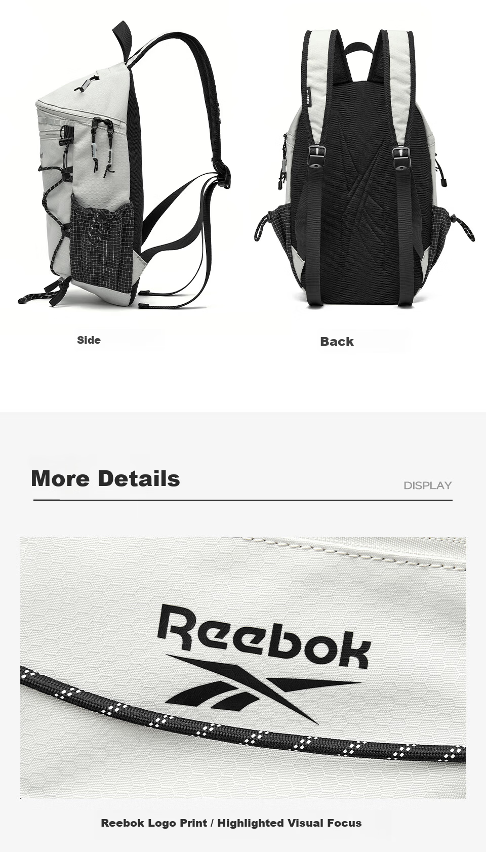 Reebok Lightweight Sports Men's Backpack Outdoor Travel Hiking Mountaineering Water-Resistant Mountain Bag for Women 13