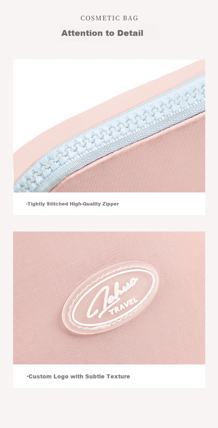 LOHO Travel Makeup Bag Portable Toiletry Skincare Storage Pouch for Women High-End Travel Business Trip Stylish Carry-On 14