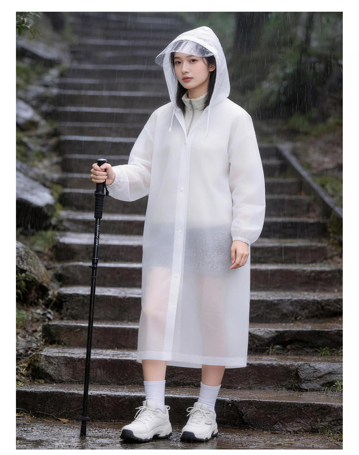 AIKANGNI Disposable Raincoat, Thickened for Heavy Rain Protection, Full Body Coverage for Adults, Suitable for Electric Bikes, Stylish Design, Bangni Playground 21