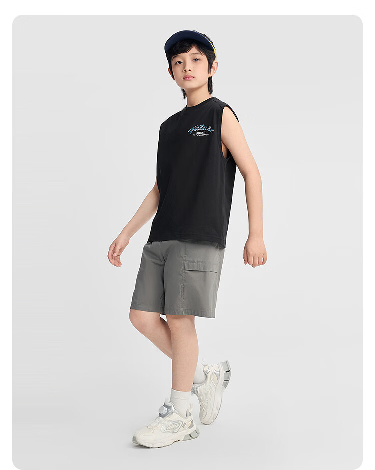 Balabala Boys Vest Set Kids Two-Piece 2026 New Summer Cool Sun Protection Moisture-Wicking Quick-Dry Trendy 20