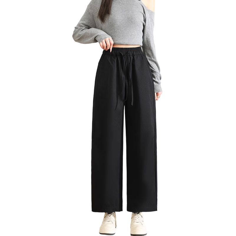 Free Style Women's 9/10 Length Wide-Leg Pants Summer Thin High Waist Draped Curved Hem Carrot Harem Casual Trousers 2026 New Arrival