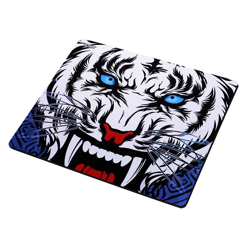 BUBM Gaming Mouse Pad, Extra Thick 6MM Mouse Pad, Suitable for LOL And PUBG Games, Square Gaming Mouse Pad, Thickened Smooth Mouse Pad - E-Sports White Tiger