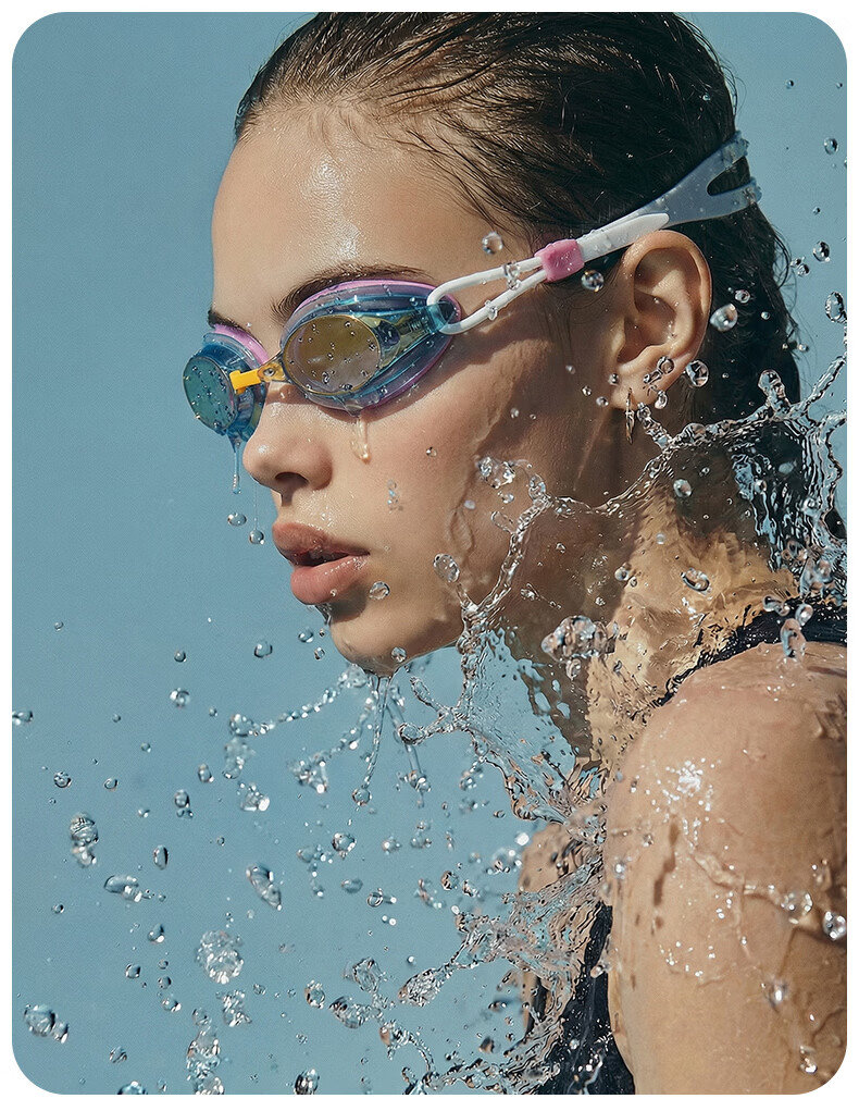 WATERTIME Waterproof Anti-Fog HD Plasma Professional Racing Swimming Goggles FINA Certified for Men and Women 14
