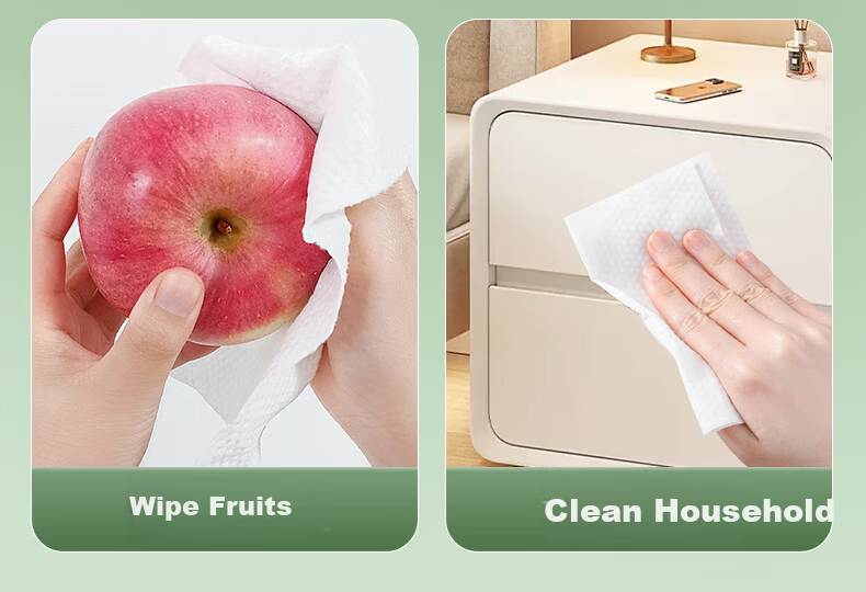 Cotton Deer Hanging Facial Towel Pure Cotton Xinjiang Cotton Soft Towel Disposable Facial Towel Dual-use Thickened 306 Sheets 4 Packs 25