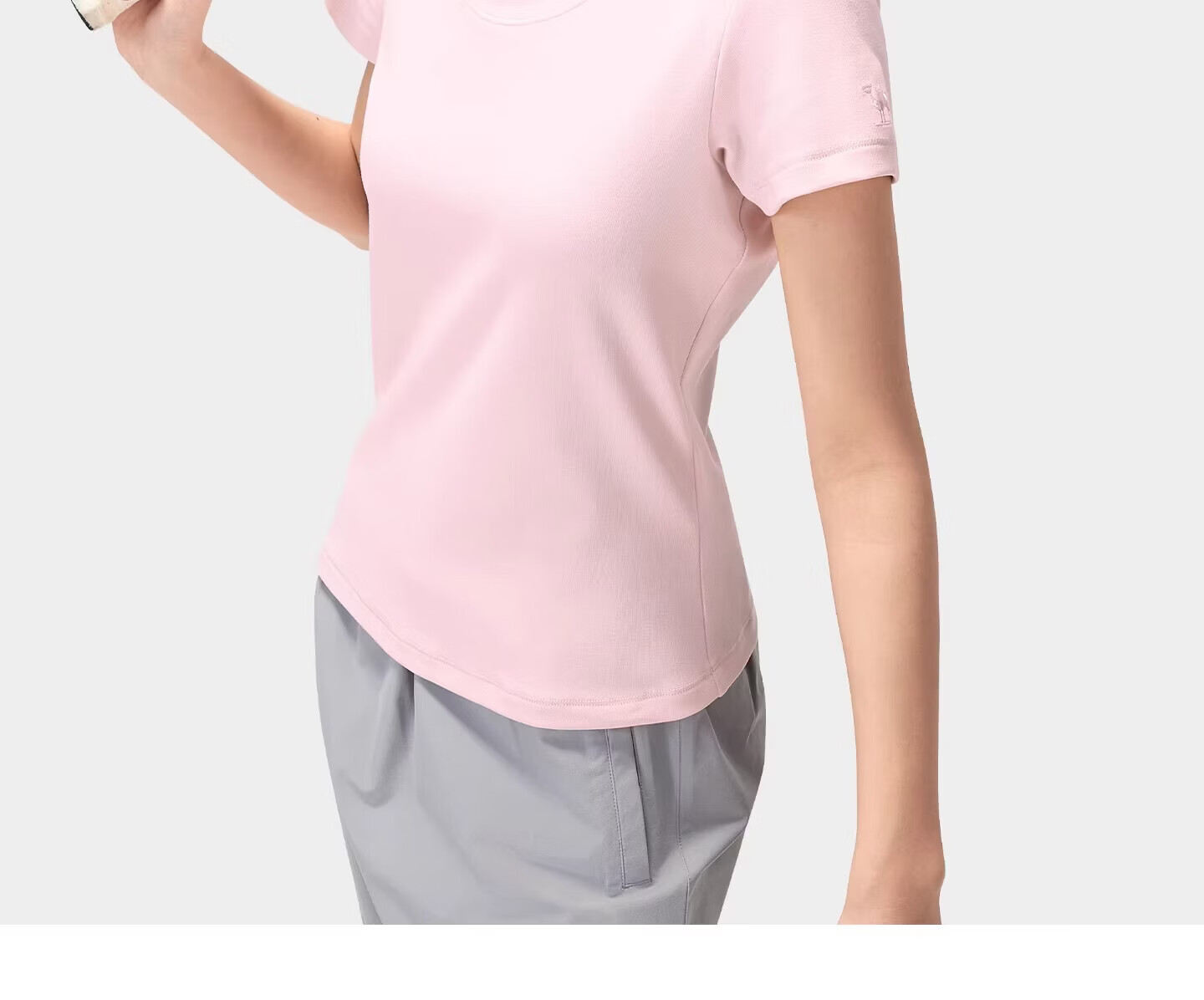 CAMEL Outdoor Casual Women's Shoulder T-Shirt 26 Spring Summer Breathable Stretch Slim Cotton Sports Tee K092 6