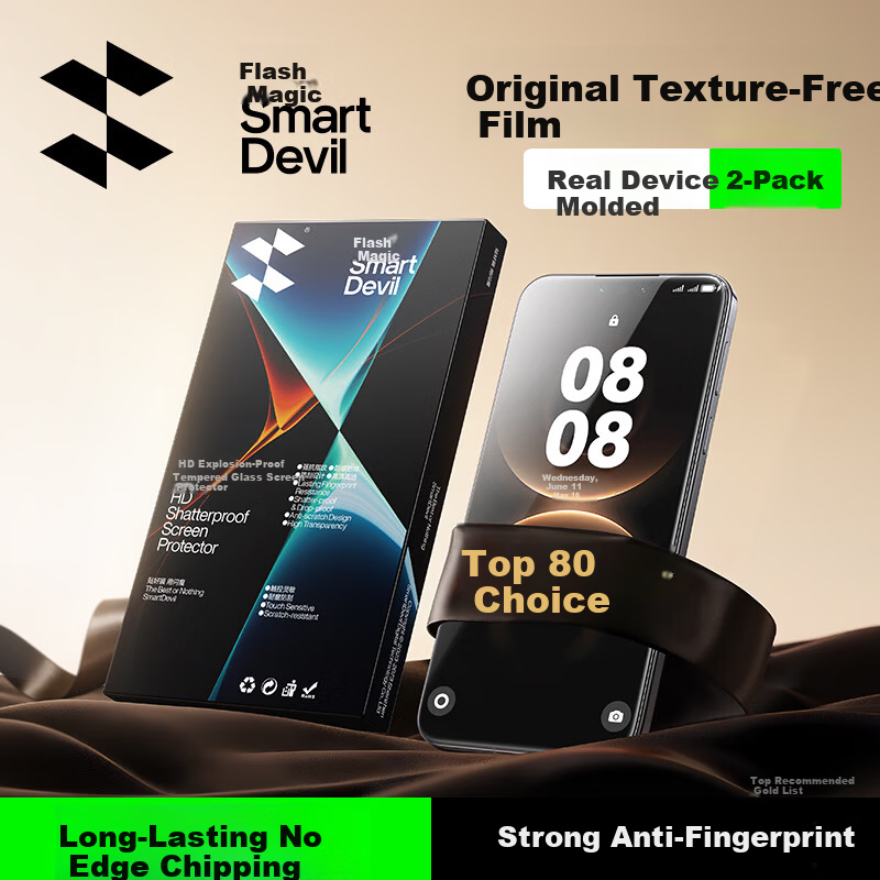 Shanmo Tempered Glass Screen Protector for Huawei Mate80 Mate80 Pro - HD Full Coverage Explosion-Proof Anti-Fingerprint Smooth Phone Film