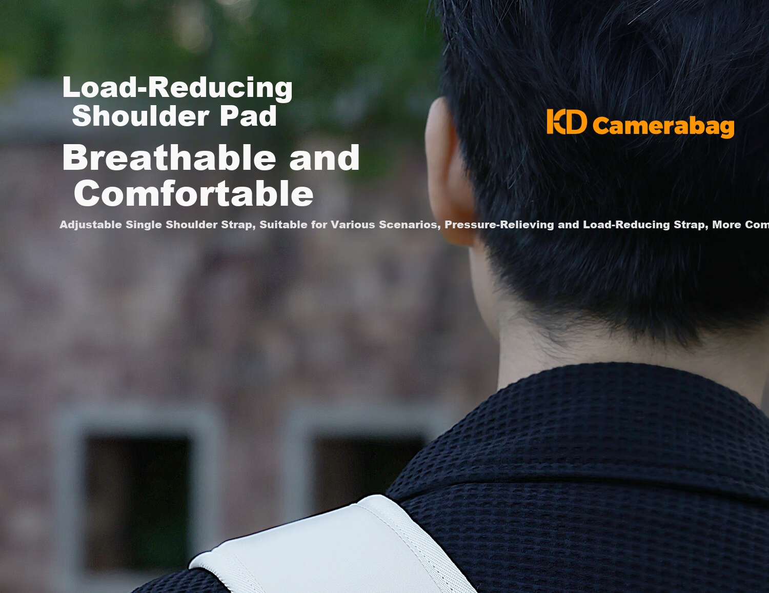 CWATCUN Kaden Single Shoulder Crossbody Handheld Camera Bag One Body One Lens Waterproof Backpack Daily Commuting for Fuji Sony Nikon Canon 7
