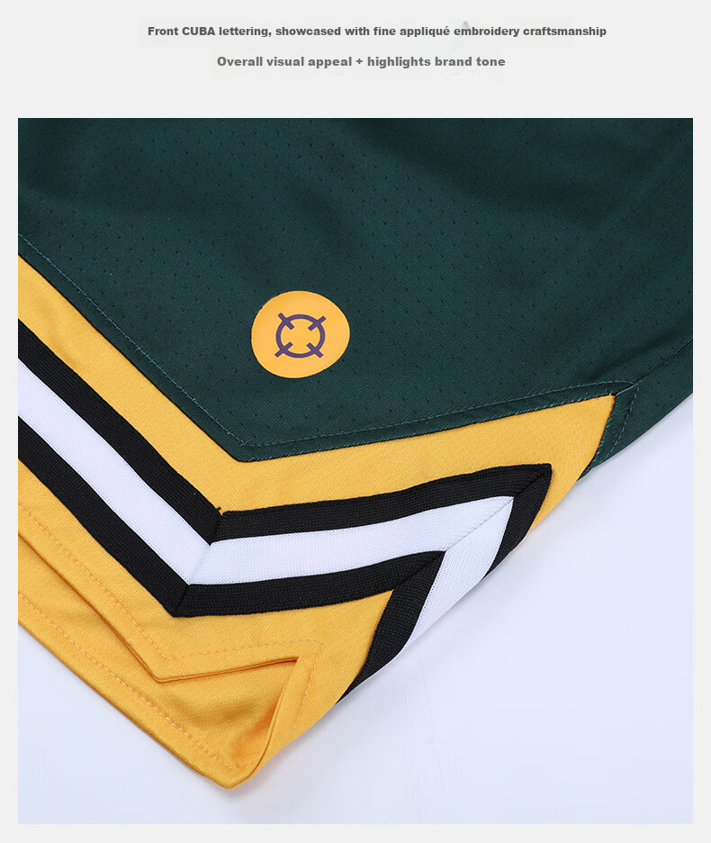 RIGORER Summer Breathable Loose Comfortable Versatile Sports Basketball Shorts Z121211688 Pure White M 13
