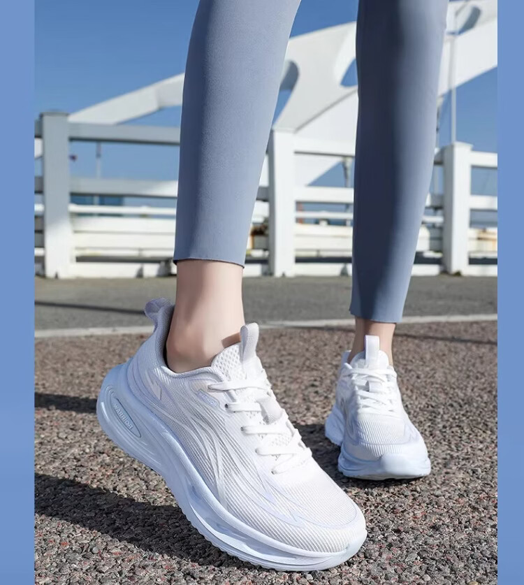 Warrior Official Women's Sports Shoes 2026 Summer New Lightweight Mesh Running Shoes for Women 5535 White Pink Size 36 18