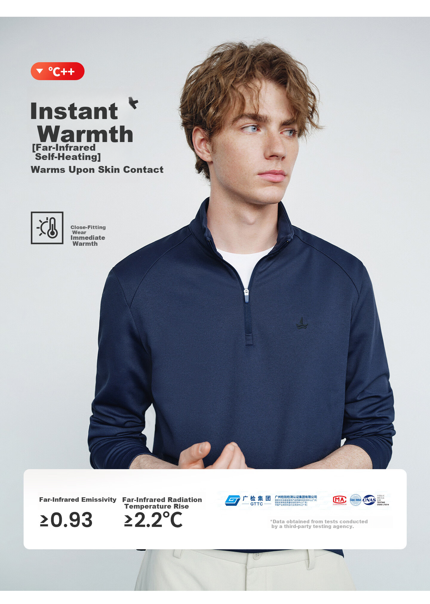 Navigare Star Style Italian Small Sailboat 25 New Men's Half-Open Collar Brushed Fleece Sweatshirt Inner Shirt 1135845304 6