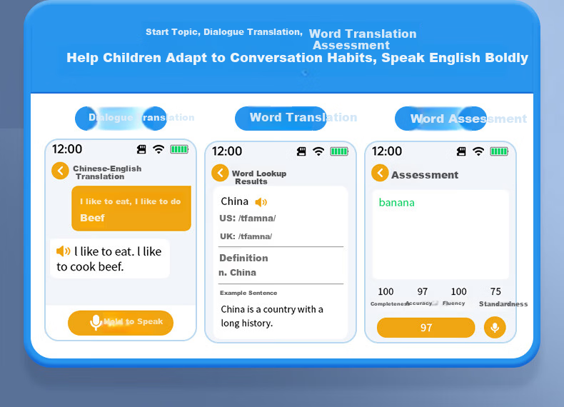 NINTAUS AI Learning Machine Listening Treasure 128GB Repeater Portable Audio Chinese English Study Enhancement Tool Synchronized New Textbook Portable Listening and Reading Device A5pro 10