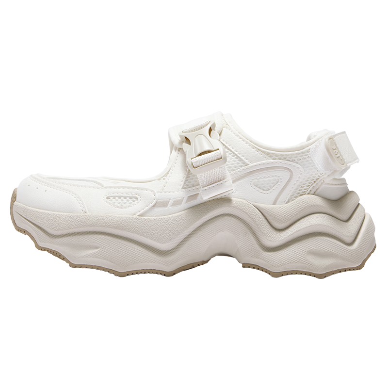 361° Women's Summer Sports Outdoor Dumpling Sandals Casual Shock-Absorbing Soft Sole Water Shoes 682626776-1