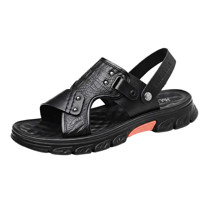 MULINSEN Men's Lightweight Breathable Casual Beach Sandals Soft Sole Outdoor Dual-Wear Slippers V7290258