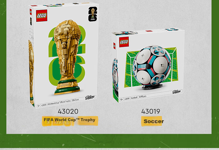 LEGO Building Blocks 43020 FIFA World Cup Trophy Kids Toy Birthday Gift for Boys and Girls 8