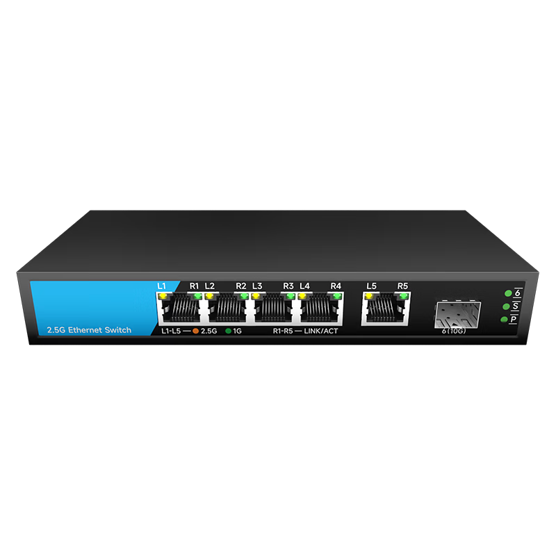 Ganwen Technology 2.5G Switch 10G Optical-Electrical Switch SFP Optical Port Managed Ethernet Switch 5/8/16/24/48 Port Network Splitter