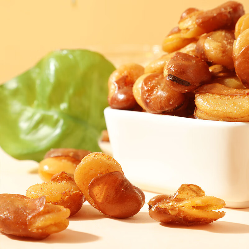 味滋源牛肉味兰花豆500g坚果炒货 每日坚果零食小吃蚕豆1斤装 新货