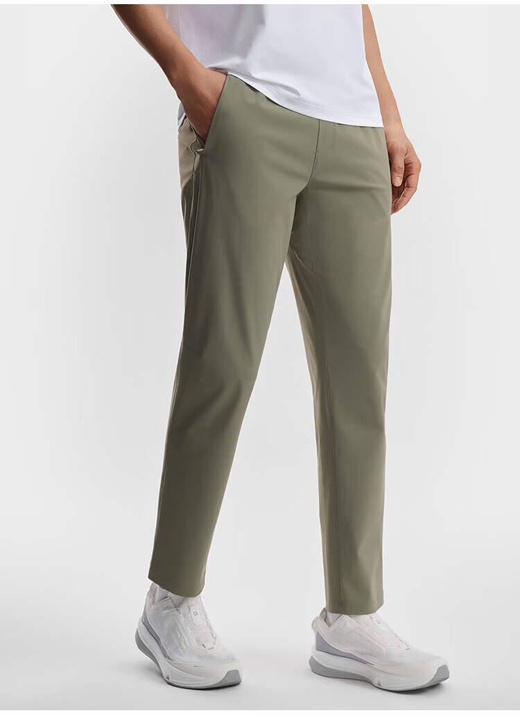 FILA Official Men's Knitted Long Pants 2026 Summer Cooling Sun Protection Fitness Straight-Leg Sports Pants 34