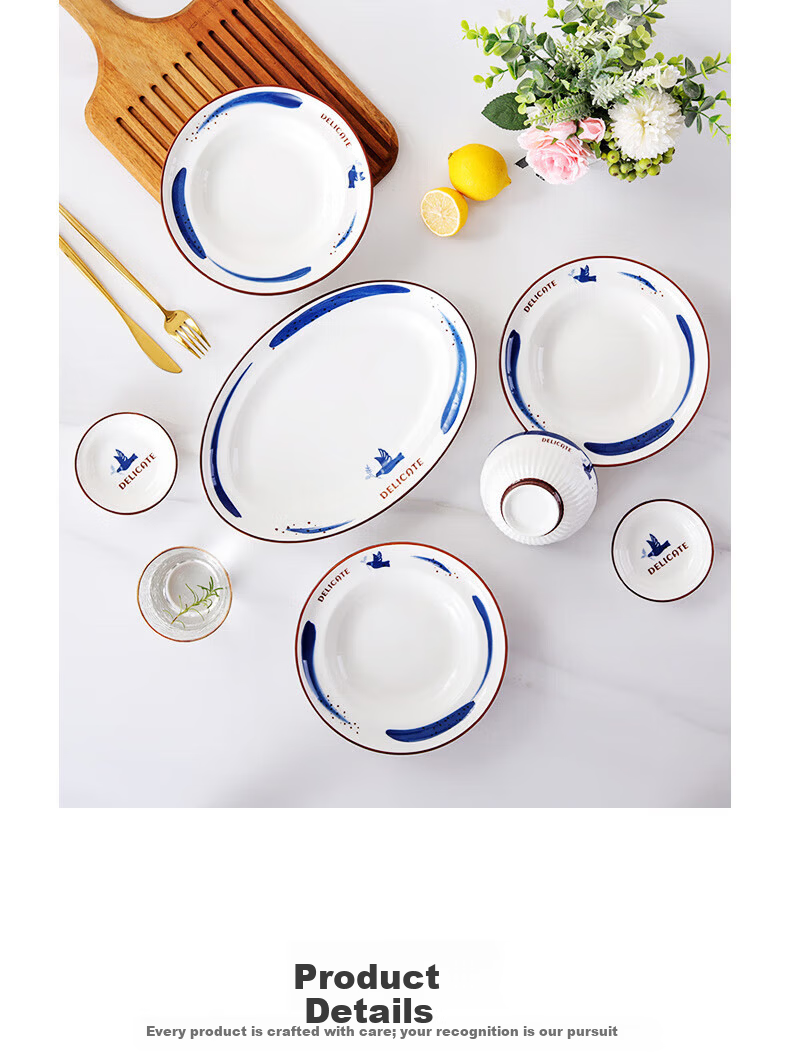 Chuanqi Ceramic Tableware 6-inch Set of 4 Douli Bowls Noodle Bowls Rice Bowls Soup Bowls New White Ceramic 12