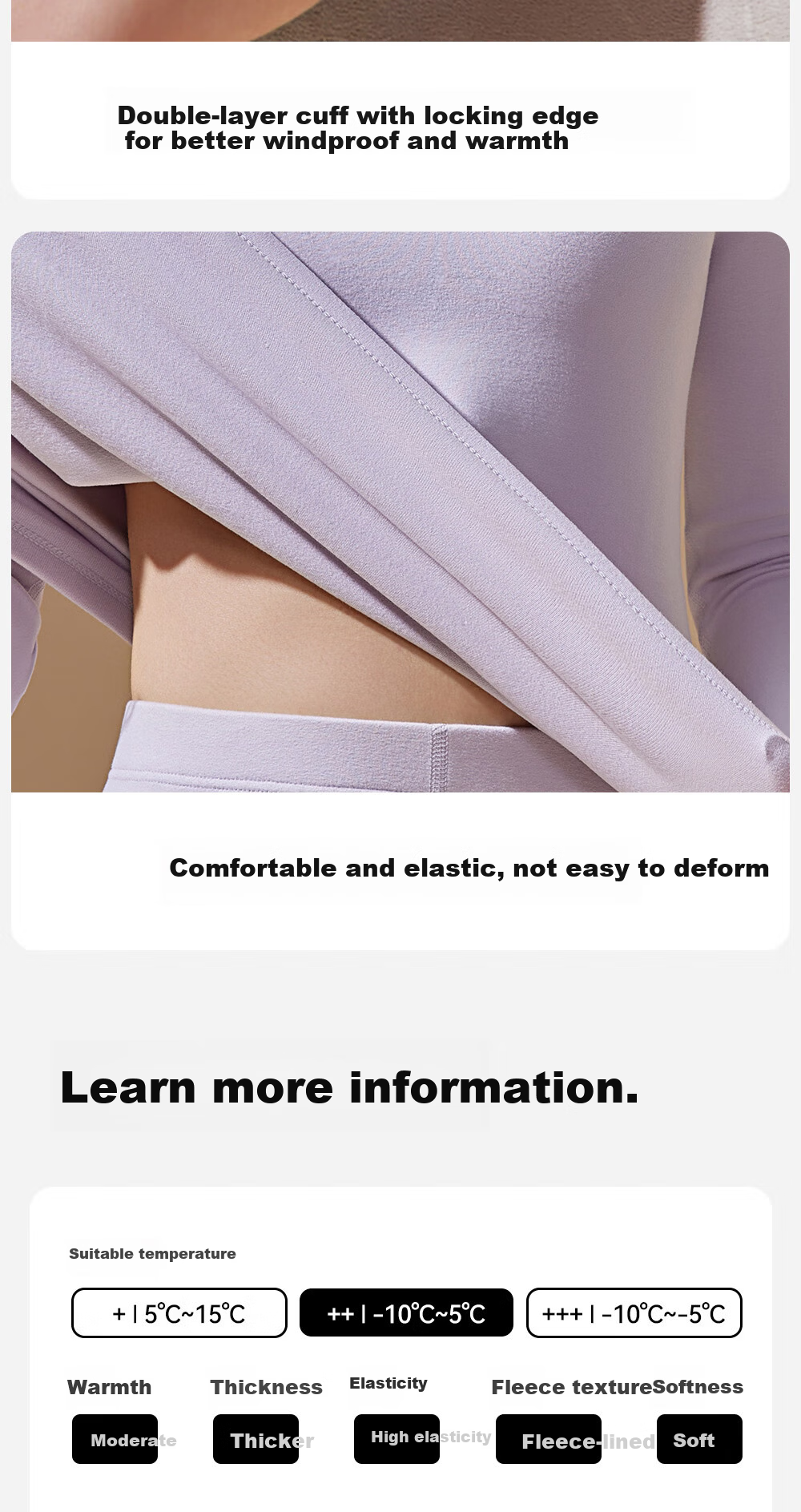 Urban Beauty Women's Thermal Underwear Set 2025 Autumn Winter New Fleece Lined Thickened Down Protein Moisturizing Base Layer Top and Pants 9