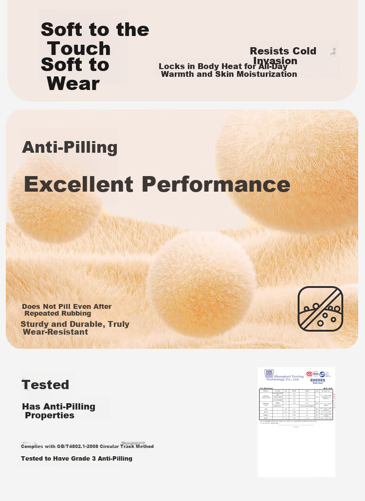 MiiOW Cashmere Protein Men's Thermal Underwear Set Fleece Lined Thickened Autumn Long Johns Base Layer for Men 4
