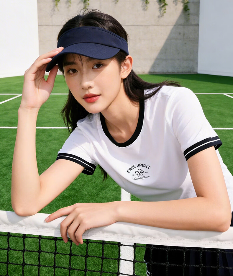 Erke Women's Crew Neck Short Sleeve Knit Shirt Summer Ice Cool Soft Skin-Friendly Sports T-Shirt Casual Base Layer Top 2