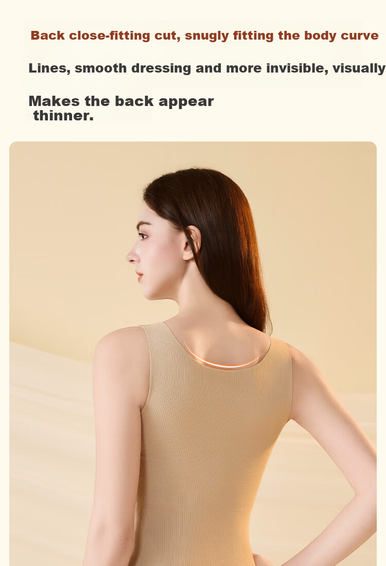 MiiOW Foundation Liquid Women's Thermal Underwear Wool Silk Thermal Innerwear Base Layer German Velvet Vest for Women 15