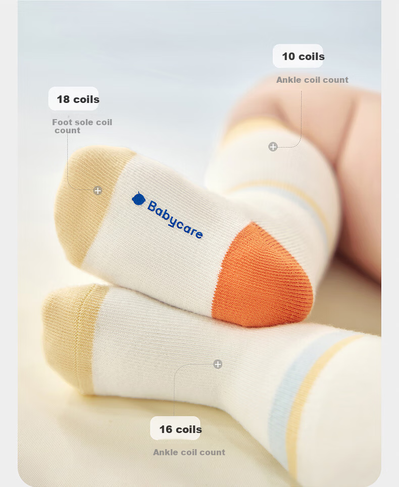 Babycare Children's Socks Autumn Winter Thickened Cotton Floor Socks Baby Socks Newborn Socks Brown Bear Dream 3 Pairs S 13
