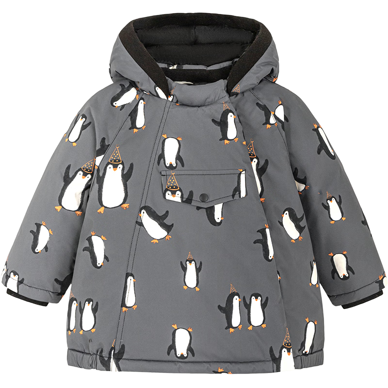 Minibala Kids Unisex Three-Proof Down Jacket Baby Goose Down Windproof Coat 2025 Winter
