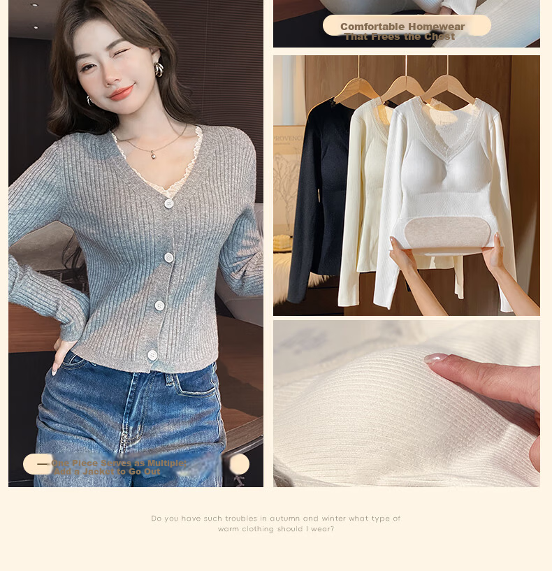 DUOQINGMAO Thermal Underwear 2025 Autumn Winter New Silk Cashmere 10A Antibacterial Slim Fit Waist Enhancing Champagne 2XL 36