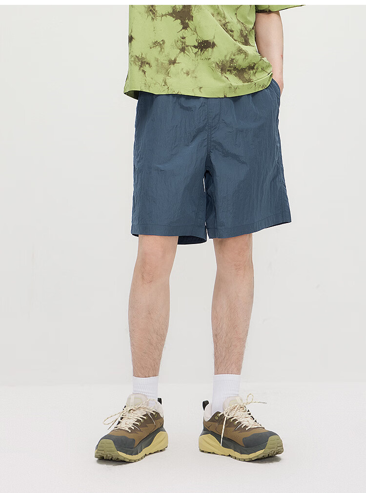 Semir Men's Casual Summer Outdoor Sports Shorts 2026 Patchwork Mesh Pocket Elastic Waist Straight Pants 109326125110 16