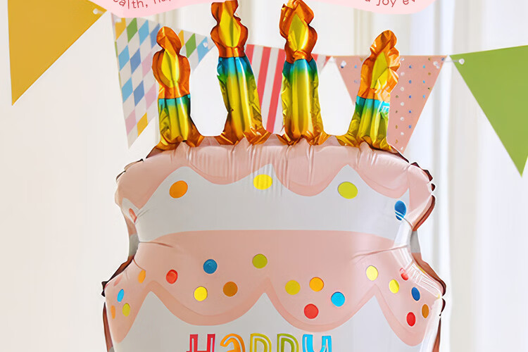 Birthday Party Decoration Banner for Girls Children's First Birthday Happy Party Balloons Backdrop 13