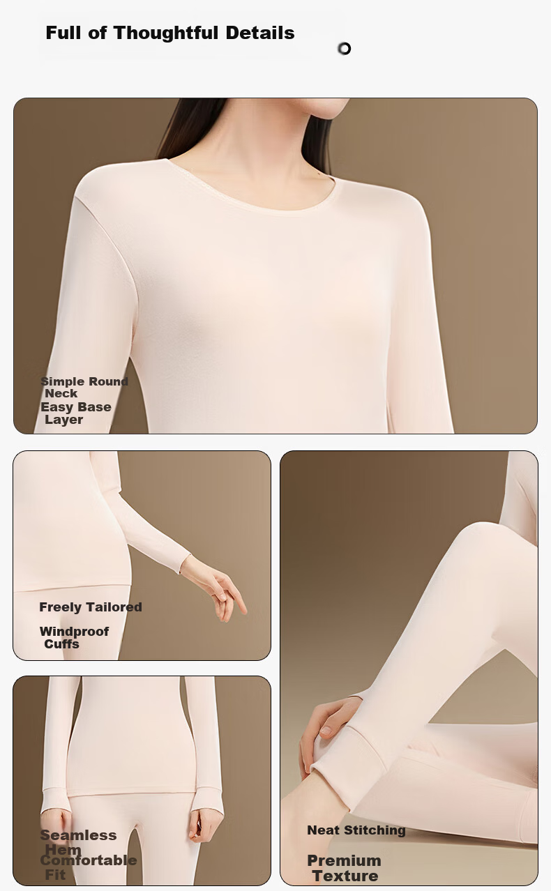 Herbal Original Thermal Underwear for Men and Women Autumn Cotton 100% Pure Cotton 10A Antibacterial New Far-Infrared Heating Base Layer Set 10