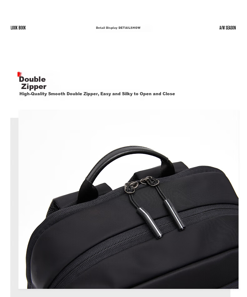 Hush Puppies Men's Large Capacity Casual Travel Backpack Laptop Bag Multifunctional School Bag Birthday Gift for Boyfriend 11