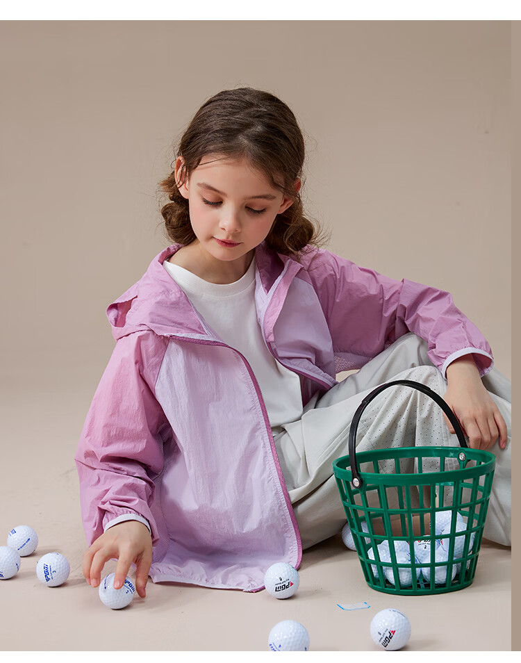 Cotton Summer Kids Sun Protection Jacket Cooling UPF50+ Original Yarn Lightweight Breathable Sunproof Coat Blue 120 12