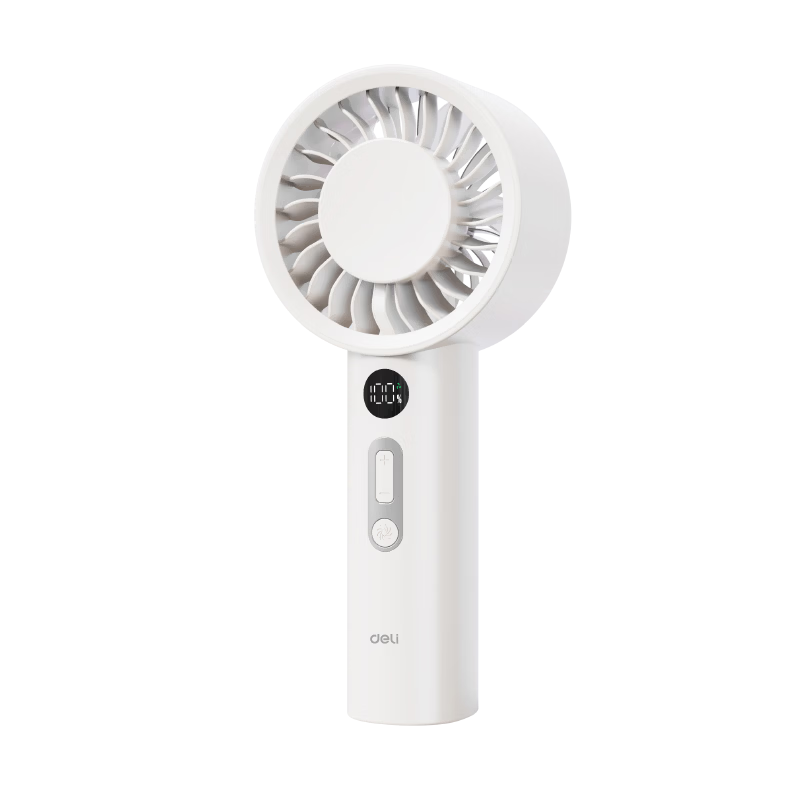 Deli Handheld Mini Fan Portable Rechargeable High-Speed Quiet Energy-Saving Outdoor Small USB Fan Long Battery Life Children's Gift - LK120