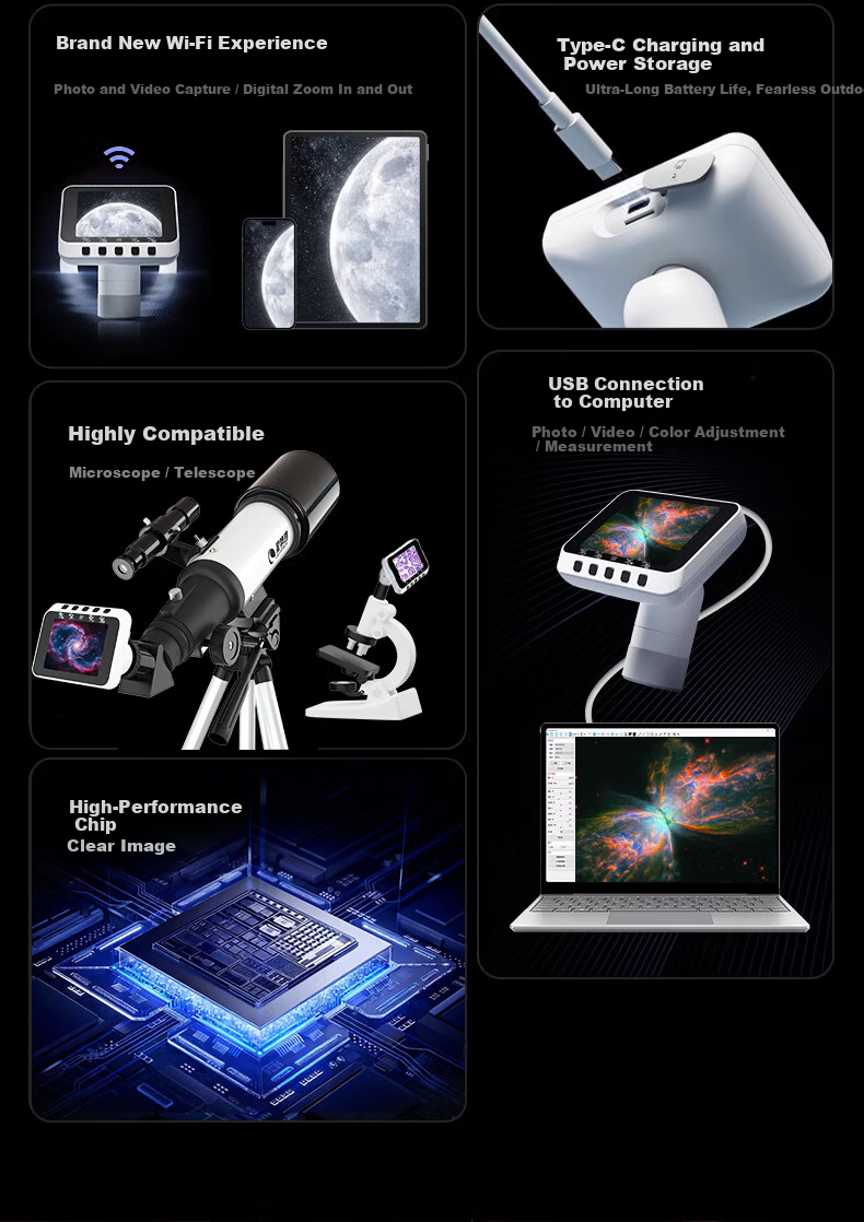 Xingtelang 70400L Professional Moon Viewing High Magnification Children's Entry-Level Home Astronomical Telescope, Educational Science Birthday Gift 12