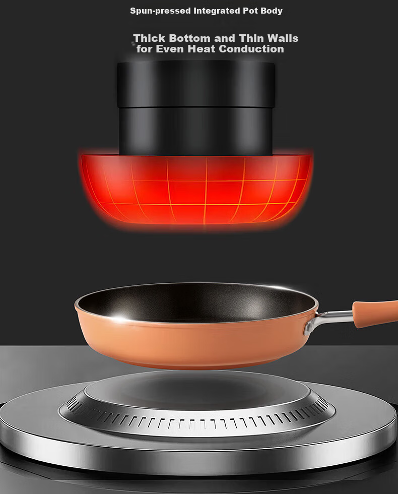 SUPOR Red Dot Oil-Gathering Non-Stick Frying Pan 26CM Gas Stove Compatible PJ26LX1 3