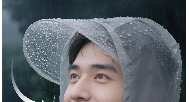 Guxu Disposable Adult Raincoat Outdoor Portable Travel Mountaineering Hiking Full Body Heavy Duty Waterproof Long Rain Poncho 1
