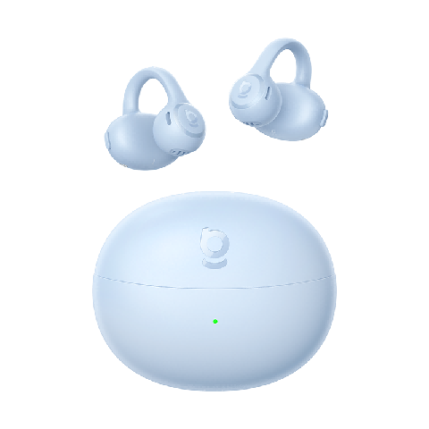 Baseus BC1 Lite 2026 Latest Bluetooth Ear Clip Open-Ear Sports Headset Long Battery Life Ear-Hanging Starry Blue