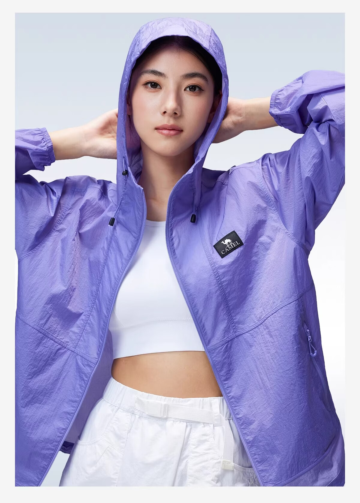 CAMEL Dilireba Edition Muguang Air Outdoor Mountain Style Lightweight Breathable Sun Protection Jacket 12